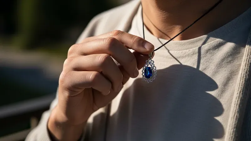 Entretien d'un pendentif saphir, gestes recommandés